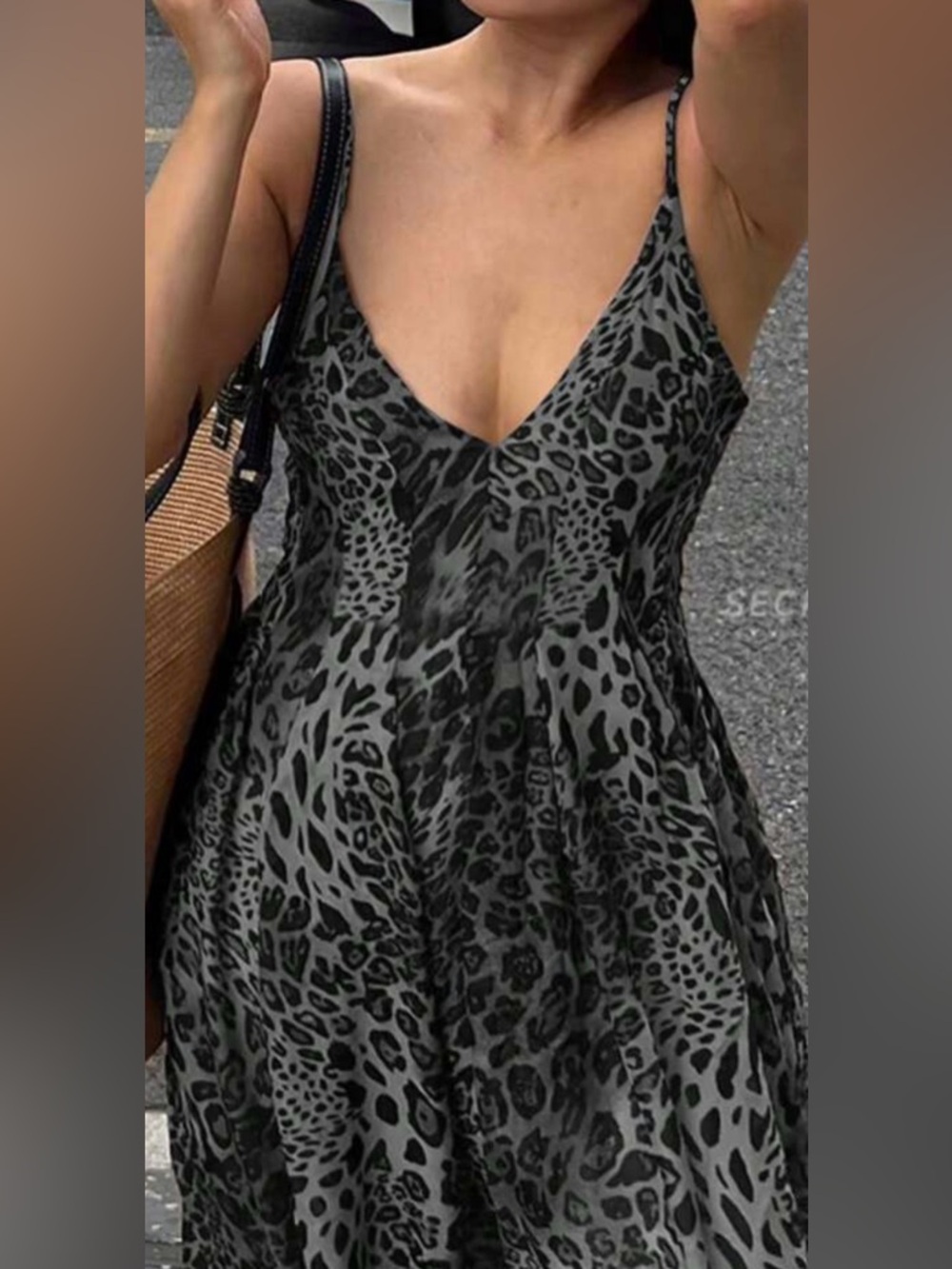 Shein Allover Print Sexy Sleeveless Dress Size M - Picture 5 of 7